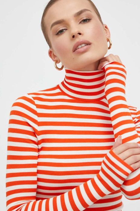 Лонгслів MAX&Co. колір помаранчевий гольф