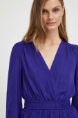 Блузка Morgan жіноча колір фіолетовий однотонна (3549795)