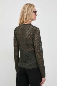 Блузка Morgan жіноча колір зелений однотонна (3680893)