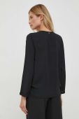 Блузка Artigli жіноча колір чорний однотонна (3678339)