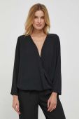 Блузка Artigli жіноча колір чорний однотонна (3678339)