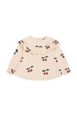 Дитяча бавовняна блузка Konges Sl?jd колір рожевий візерунок (3590620)