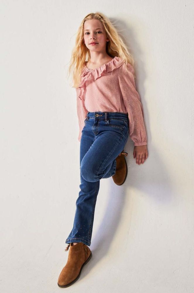 Дитяча блузка Mayoral колір рожевий однотонна (3406971) фото 3