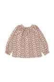 Дитяча блузка Konges Sl?jd колір рожевий візерунок