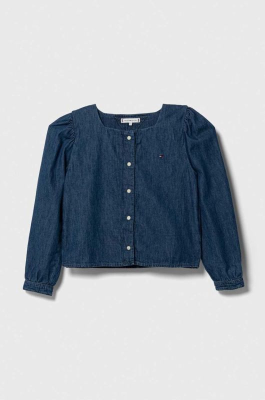 Дитяча джинсова сорочка Tommy Hilfiger колір блакитний (3553456)