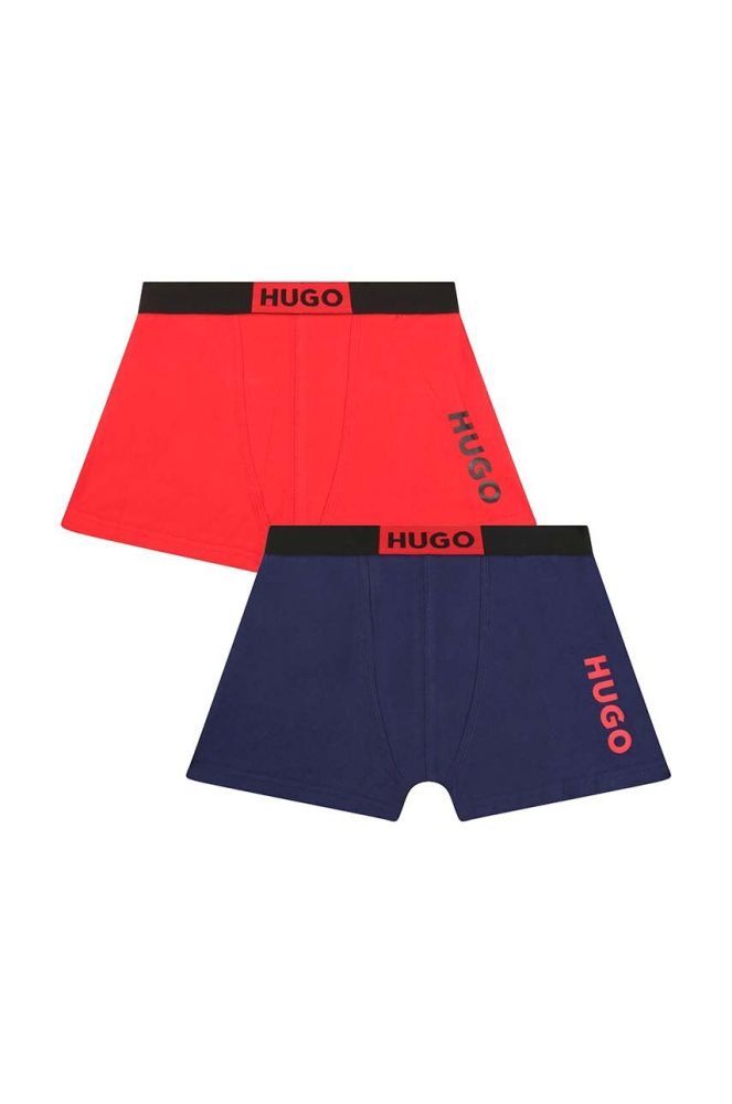 Дитячі боксери HUGO 2-pack колір червоний (3423520)