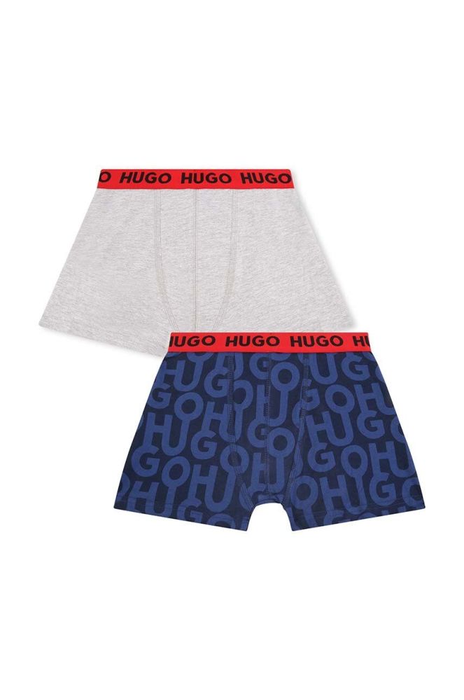 Дитячі боксери HUGO 2-pack колір синій (3423527)
