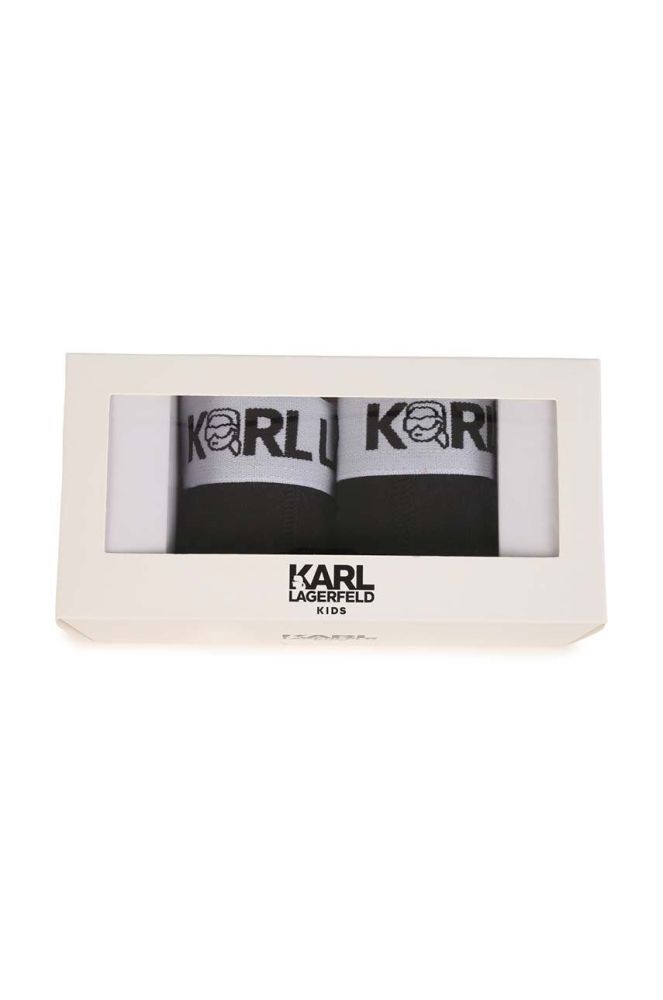 Дитячі боксери Karl Lagerfeld 2-pack колір чорний (3418302)