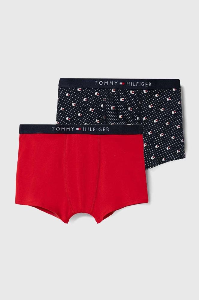 Дитячі боксери Tommy Hilfiger 2-pack колір червоний (3506051)