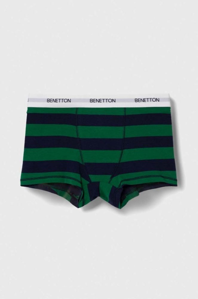 Дитячі боксери United Colors of Benetton 2-pack колір зелений фото 2