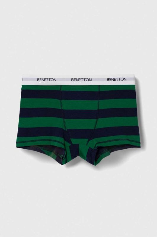 Дитячі боксери United Colors of Benetton 2-pack колір зелений фото 2