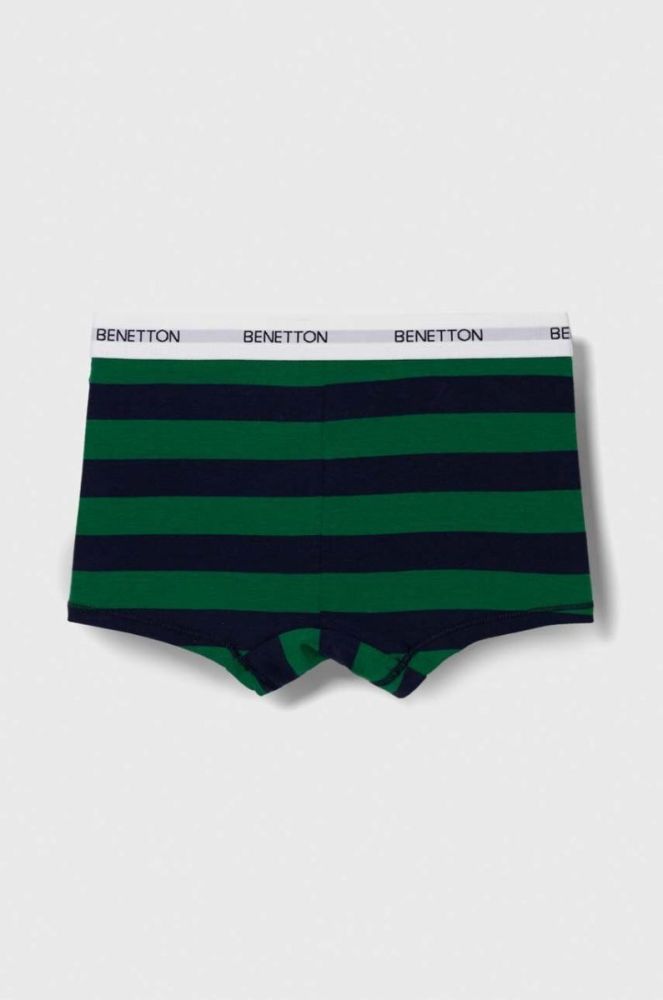 Дитячі боксери United Colors of Benetton 2-pack колір зелений фото 5