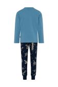 Дитяча бавовняна піжама Lego візерунок колір блакитний
