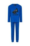 Дитяча бавовняна піжама Lego з принтом колір блакитний