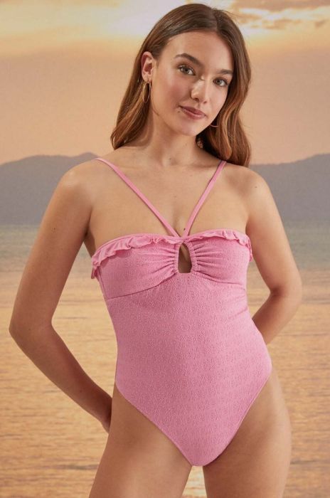 Суцільний купальник women'secret VERBENA колір рожевий м'яка чашечка 5525820 Суцільний купальник women'secret VERBENA колір рожевий м'яка чашечка 5525820