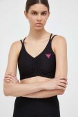 Спортивний бюстгальтер Guess колір чорний однотонний (3406997) Спортивний бюстгальтер Guess колір чорний однотонний (3406997)