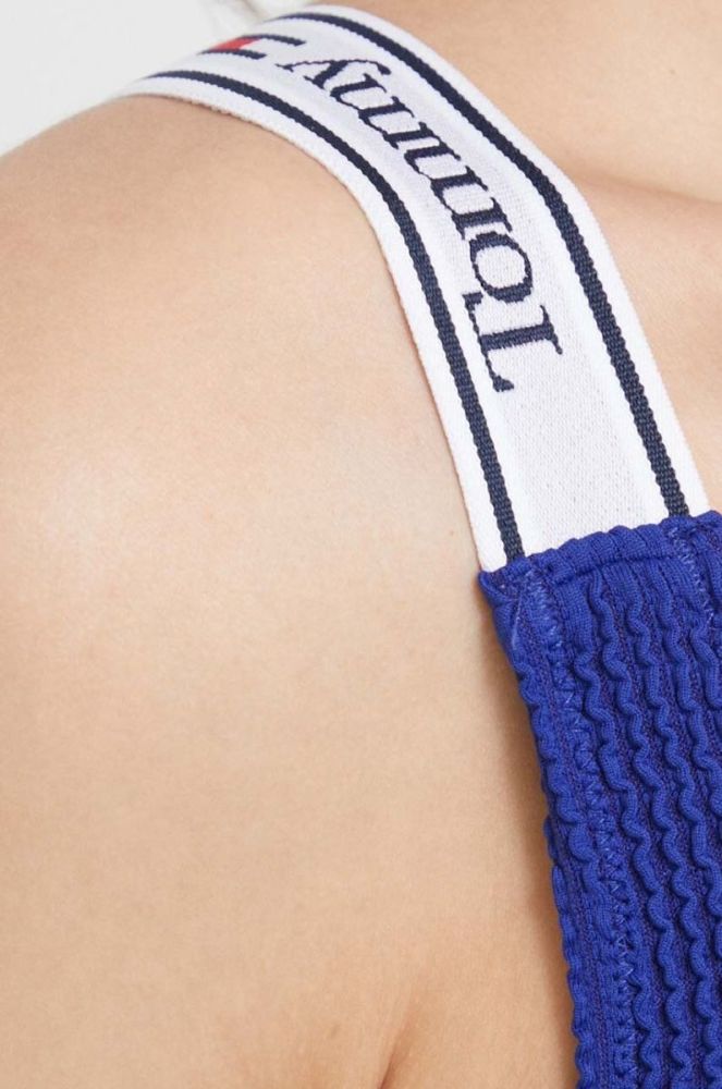 Купальний бюстгальтер Tommy Hilfiger колір синій м'яка чашечка (3281705) фото 5