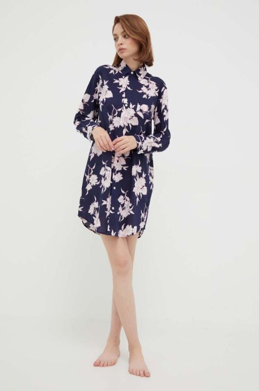 Нічна сорочка Lauren Ralph Lauren жіноча колір синій (3553466) фото 2
