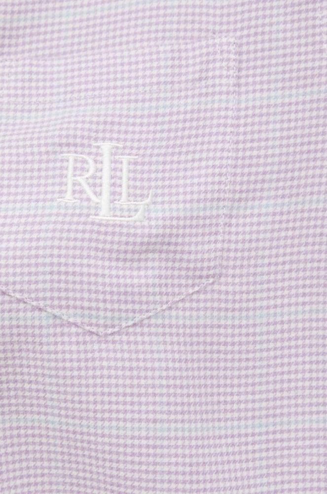 Нічна сорочка Lauren Ralph Lauren жіноча колір фіолетовий фото 5