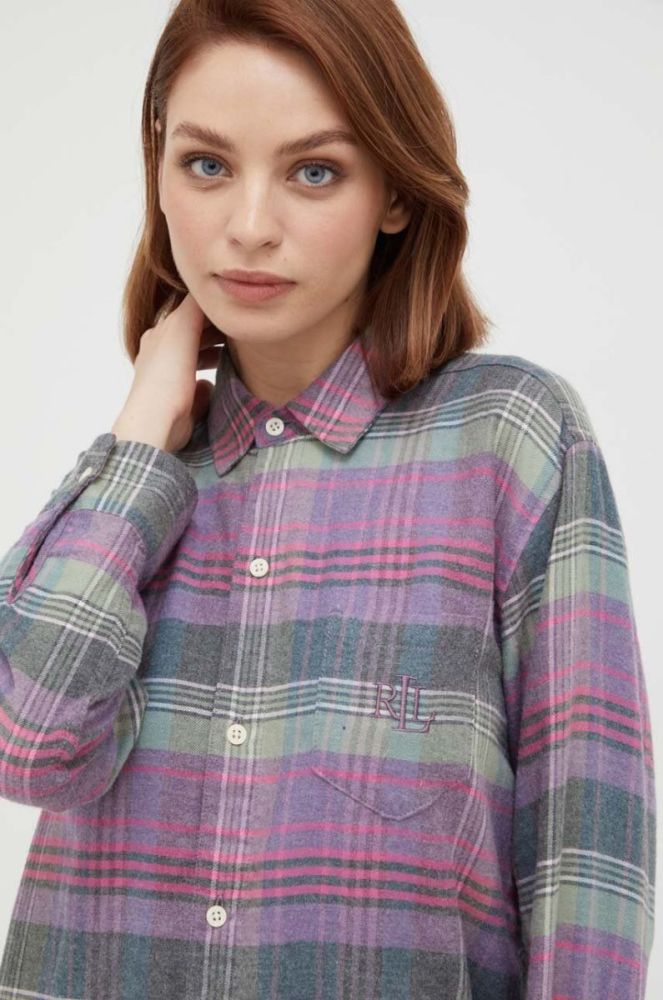 Нічна сорочка Lauren Ralph Lauren жіноча колір барвистий фото 4