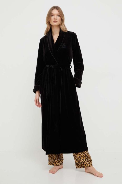 Халат Lauren Ralph Lauren колір чорний (3624554)
