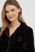 Піжама Lauren Ralph Lauren жіноча колір чорний