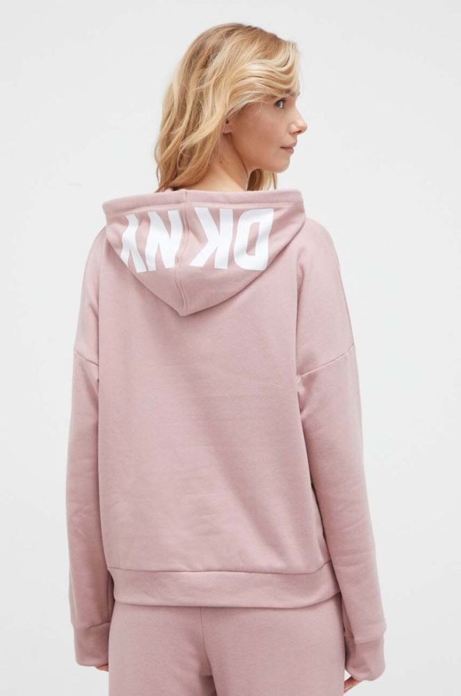 Піжамна кофта Dkny жіноча колір рожевий фото 3