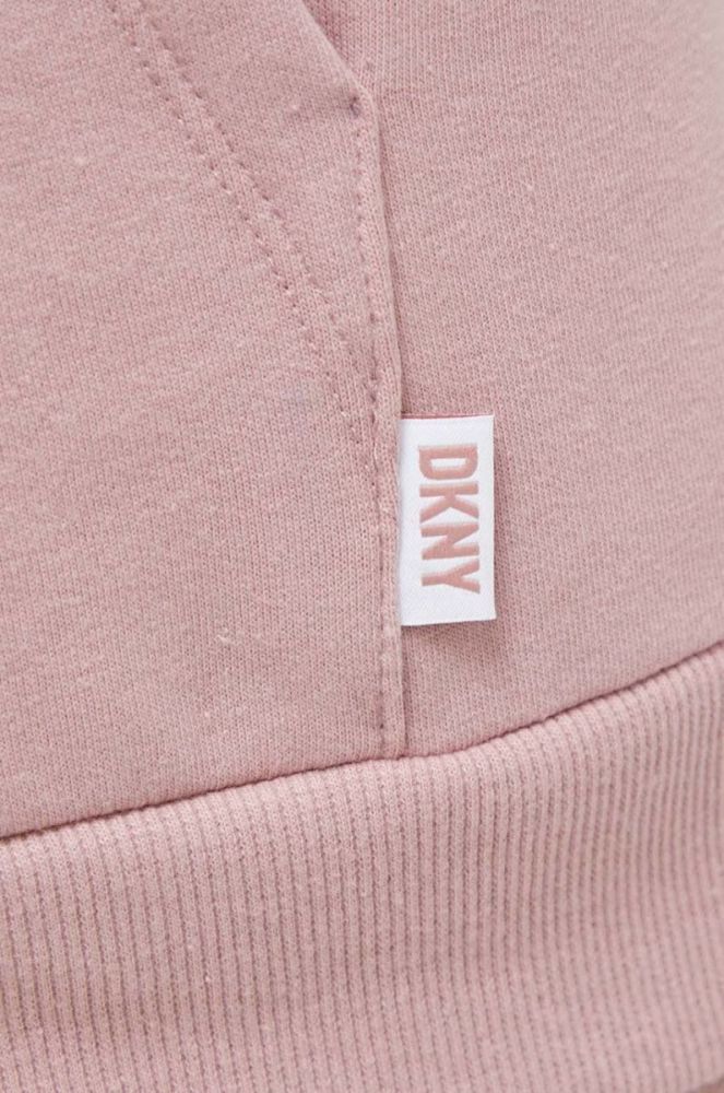 Піжамна кофта Dkny жіноча колір рожевий фото 5