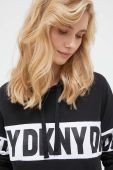 Піжамна кофта Dkny жіноча колір чорний