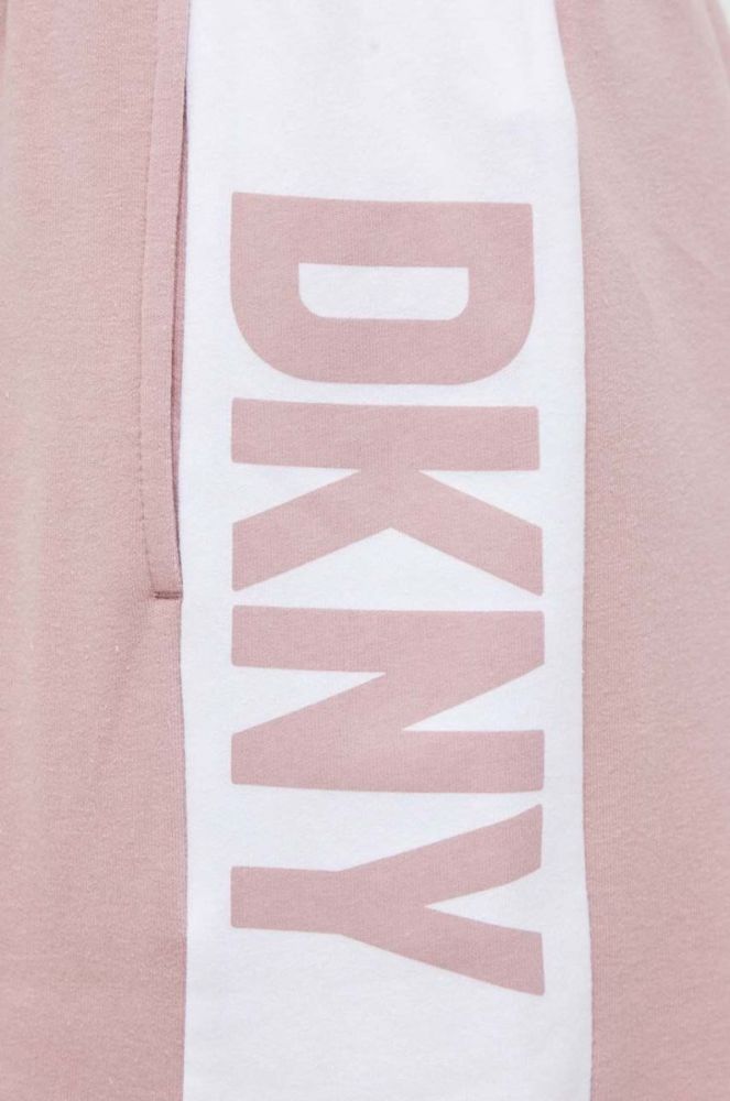Піжамні шорти Dkny жіночі колір рожевий фото 4