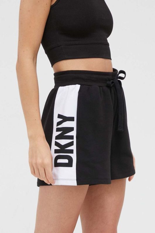 Піжамні шорти Dkny жіночі колір чорний