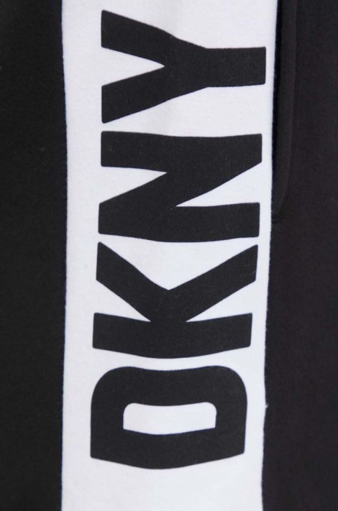 Піжамні шорти Dkny жіночі колір чорний фото 4