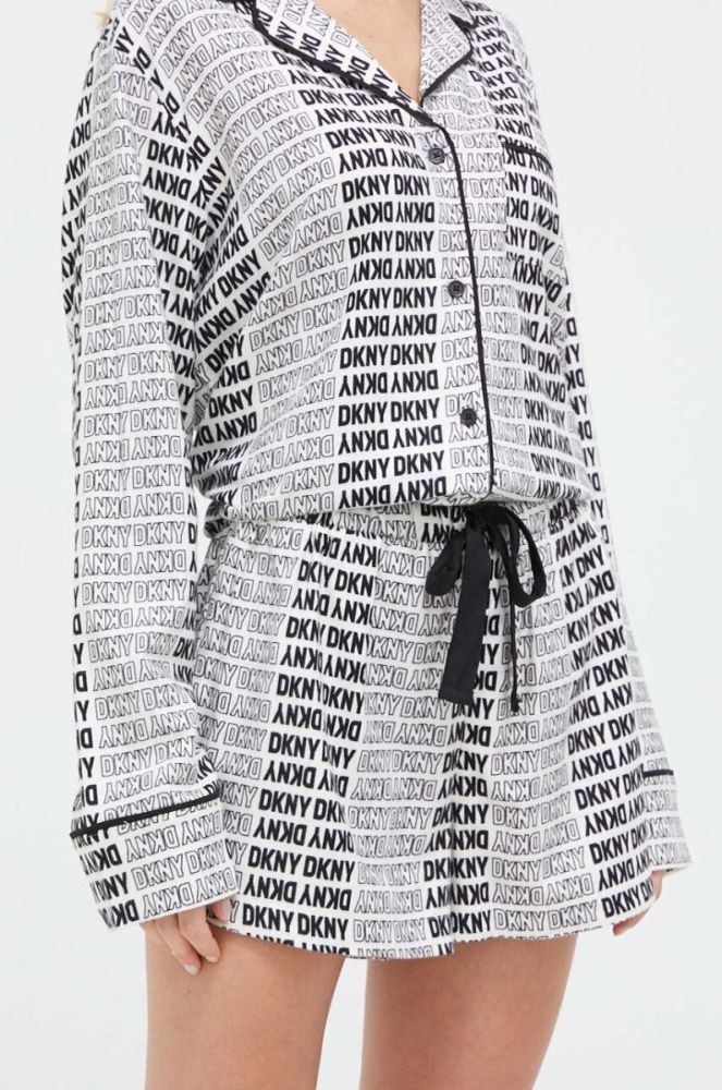 Піжама Dkny жіноча колір бежевий (3469864) фото 4
