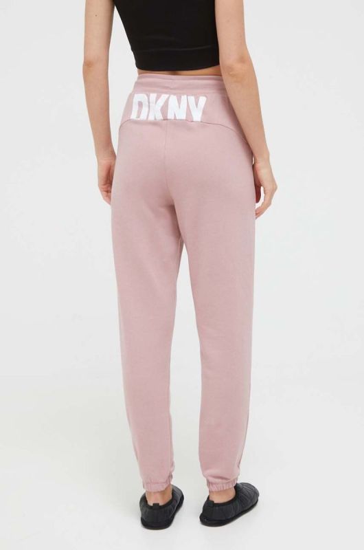 Піжамні штани Dkny жіночі колір рожевий фото 2