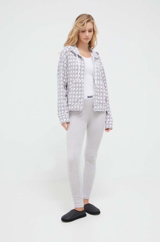 Піжама Dkny жіноча колір сірий (3469903)