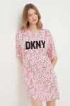 Нічна сорочка Dkny жіноча колір рожевий