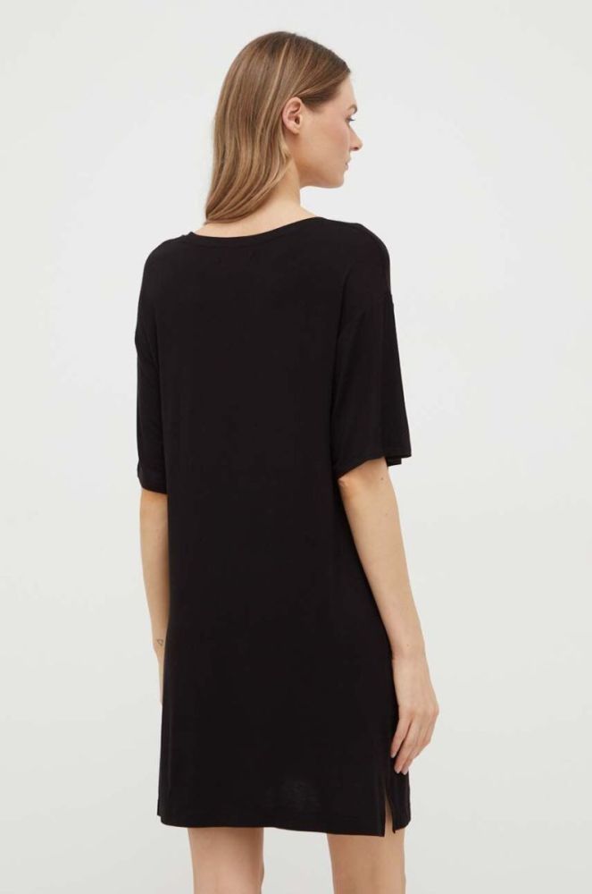 Нічна сорочка Dkny жіноча колір чорний (3624596) фото 3