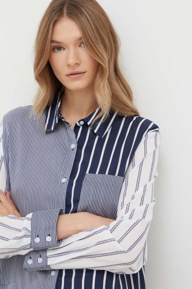 Нічна сорочка Dkny жіноча колір синій фото 4