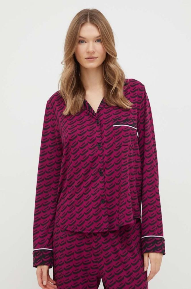 Піжама Dkny жіноча колір фіолетовий фото 3