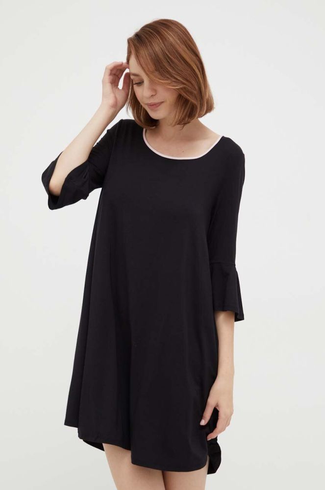 Нічна сорочка Kate Spade жіноча колір чорний (3553483)