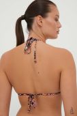 Купальний бюстгальтер Roxy колір фіолетовий злегка ущільнена чашечка (3397306)
