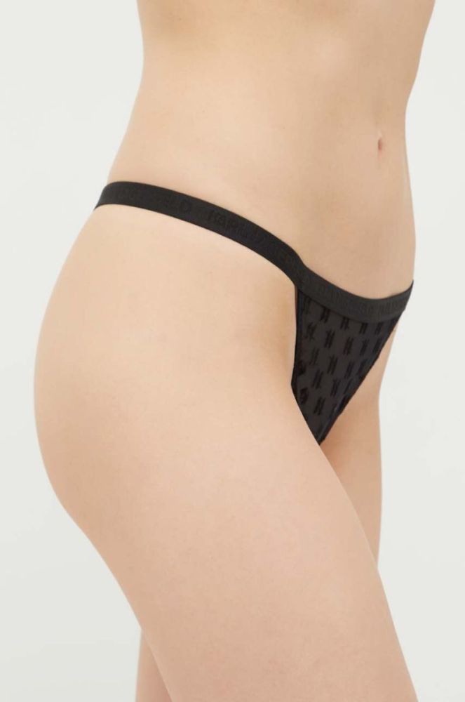 Стринги Karl Lagerfeld колір чорний прозоре (3353705) фото 2