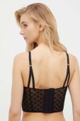 Бюстгальтер Karl Lagerfeld колір чорний візерунок (3402725)