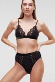 Бюстгальтер Karl Lagerfeld колір чорний мереживо однотонний (3350969)