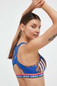 Спортивний бюстгальтер adidas Performance Farm візерунок колір блакитний