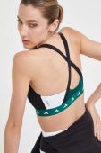Спортивний бюстгальтер adidas Performance Powerimpact Techfit колір зелений візерунок
