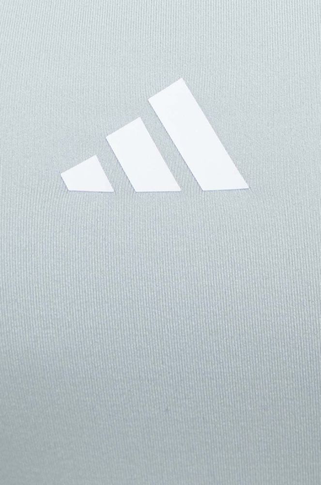 Спортивний бюстгальтер adidas Performance Powerreact Techfit колір сірий фото 5