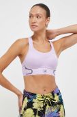 Спортивний бюстгальтер adidas by Stella McCartney TruePace колір фіолетовий