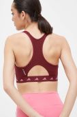 Спортивний бюстгальтер adidas Performance Powerreact колір бордовий Спортивний бюстгальтер adidas Performance Powerreact колір бордовий