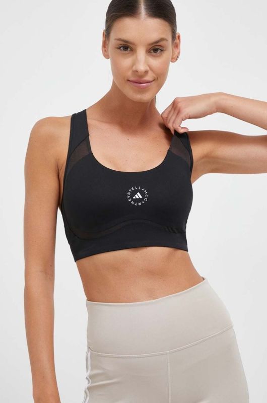 Спортивний бюстгальтер adidas by Stella McCartney TruePurpose колір чорний